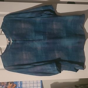Womens within greenish blue shirt blouse. Size 26/28 2xl